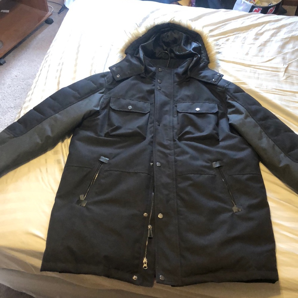 RAINFOREST Faux Fur Insulated Oxford Parka Jacket